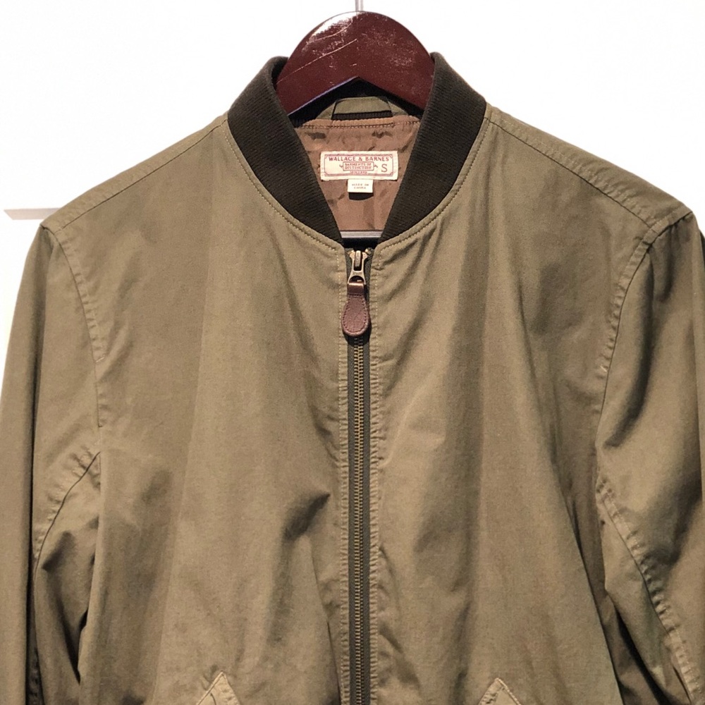 J. Crew Wallace & Barnes Army Bomber Jacket